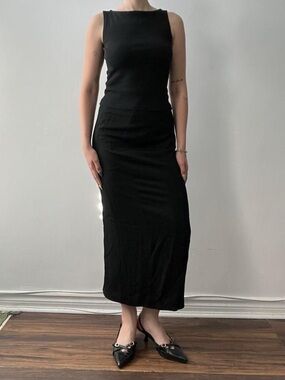 Long Black Maxi Skirt